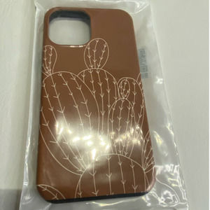 Terracotta cover for iPhone 14 Cactus Desert Western Abstract Landscape Boho